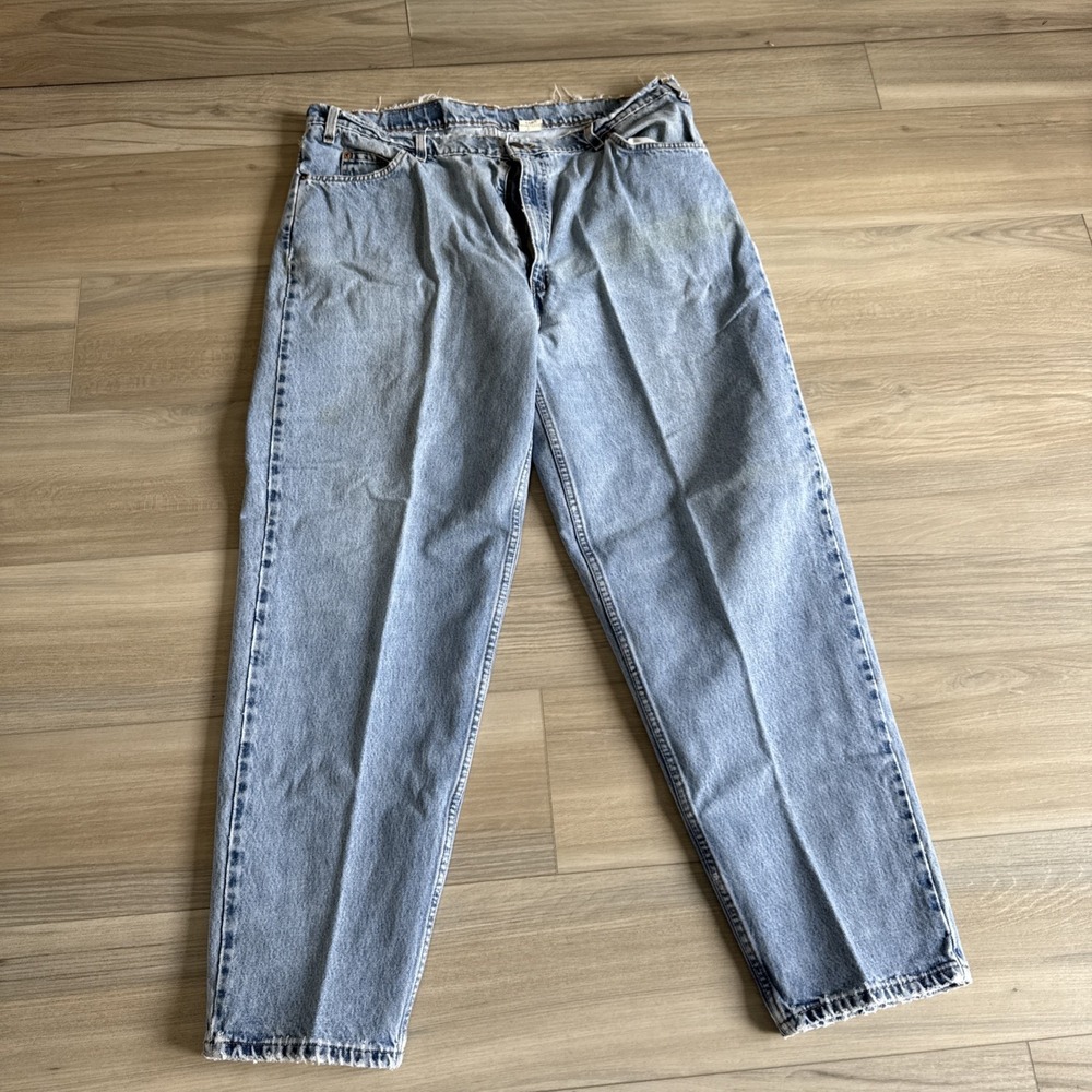 Vintage Orange Tab Levi's 560 Loose Fit Tapered Jeans Mens Sz 40x32 Mexico #2